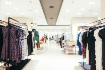 Abstract blur defocused shopping mall of department store interior for backgroundの写真素材