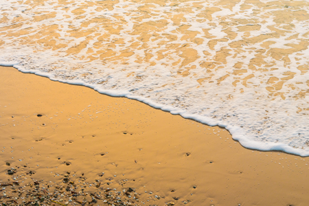 Beautiful beach and sea on sunrise time - Vacation conceptの写真素材