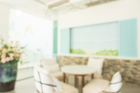 Abstract blur restaurant interior for backgroundの写真素材