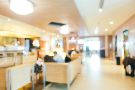 Abstract blur defocused hotel and lobby interior for backgroundの写真素材