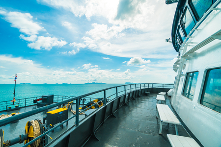 Koh Samui island , Thailand - May 22 2018 : Seatran Ferry conveying passenger from Donsak pier Surat Thani province to Koh Samui island in Thailandのeditorial素材