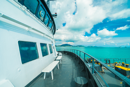 Koh Samui island , Thailand - May 22 2018 : Seatran Ferry conveying passenger from Donsak pier Surat Thani province to Koh Samui island in Thailandのeditorial素材