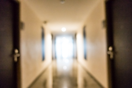 Abstract blur and defocused hotel and lobby interior for backgroundの写真素材