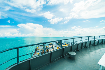 Koh Samui island , Thailand - May 22 2018 : Seatran Ferry conveying passenger from Donsak pier Surat Thani province to Koh Samui island in Thailandのeditorial素材