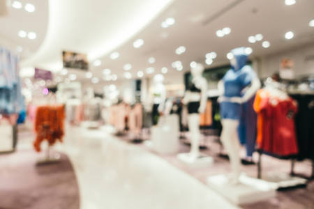 Abstract blur and defocused shopping mall of department store interior for backgroundの写真素材