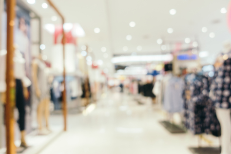 Abstract blur and defocused shopping mall of department store interior for backgroundの写真素材