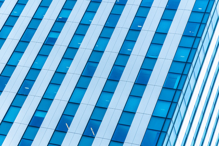 Beautiful exterior office building and architecture with window patternの写真素材