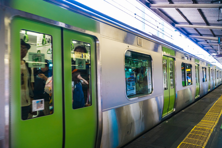 TOKYO JAPAN - 5 AUG 2018 : Train and subway station in japan is the popular transportation