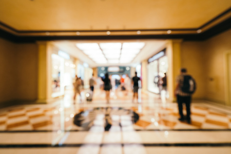 Abstract blur and defocused beautiful luxury shopping mall of deparment store for backgroundの写真素材