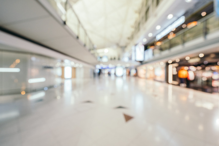 Abstract blur and defocused airport terminal interior for backgroundのeditorial素材
