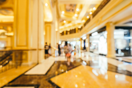 Abstract blur and defocused beautiful luxury shopping mall of department store for backgroundの写真素材