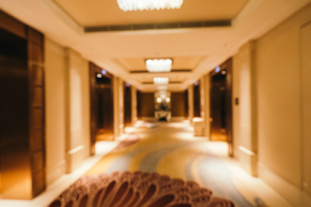 Abstract blur and defocused hotel lobby interior for background