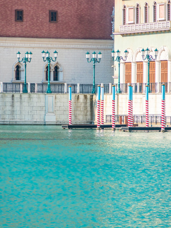 Beautiful architecture building with  and wall exterior in italy styleの写真素材
