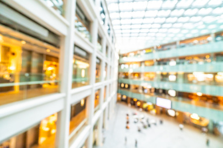 Abstract blur and defocused shopping mall of department store interior for backgroundの写真素材