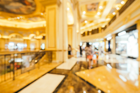 Abstract blur and defocused beautiful luxury shopping mall of department store for backgroundの写真素材