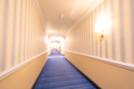 Abstract blur and defocused hotel lobby interior for backgroundの写真素材
