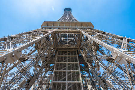 Beautiful eiffel tower landmark of parisian hotel and resort in macau cityの写真素材