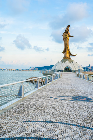 Beautiful Kun iam statue landmark in macau cityの写真素材