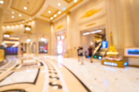 Abstract blur and defocused shopping mall of department store interior for backgroundの写真素材