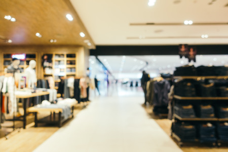 Abstract blur and defocused shopping mall of department store interior for backgroundの写真素材