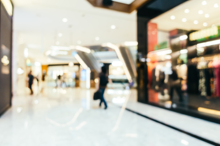 Abstract blur shopping mall interior of department store for backgroundの写真素材