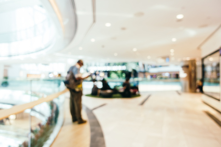 Abstract blur shopping mall interior of department store for backgroundの写真素材