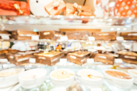 Abstract blur breakfast buffet catering in restaurant of hotel interior for backgroundの写真素材