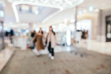 Abstract blur shopping mall of department store interior for backgroundの写真素材