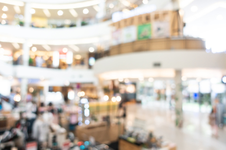 Abstract blur shopping mall interior of department store for backgroundの写真素材
