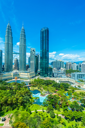 Beautiful architecture building exterior in Kuala Lumpur city in Malaysia for travelのeditorial素材