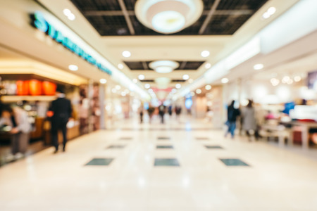 Abstract blur and defocused shopping mall of department store for backgroundの写真素材