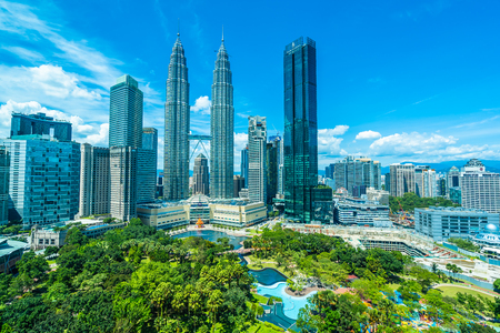 Beautiful architecture building exterior in Kuala Lumpur city in Malaysia for travelのeditorial素材