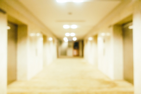 Abstract blur and defocused hotel lobby interior for backgroundの写真素材