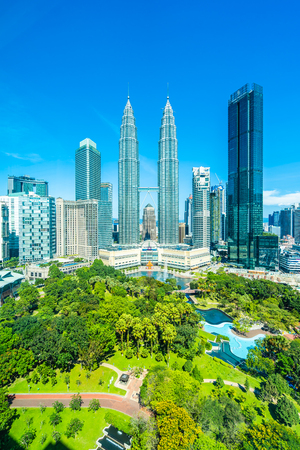 Beautiful architecture building exterior in Kuala Lumpur city in Malaysia for travelのeditorial素材