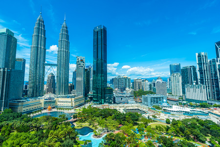 Beautiful architecture building exterior in Kuala Lumpur city in Malaysia for travelのeditorial素材