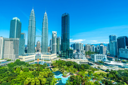 Beautiful architecture building exterior in Kuala Lumpur city in Malaysia for travelのeditorial素材