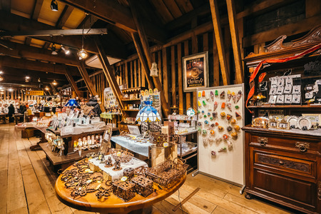 Otaru Hokkaido, Japan - 5 February 2019 Beautiful music box in museum and shop for travel and shopping in Japanのeditorial素材