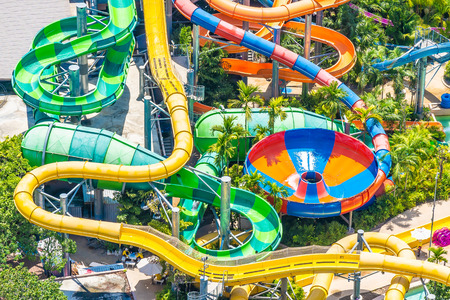 HUa hin, Thailand 30 April 2019 - Vana nava is the popular water park in hua hin city Thailandのeditorial素材