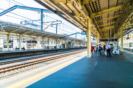 TOKYO JAPAN - 5 AUG 2018 : Train and subway station in japan is the popular transportationのeditorial素材
