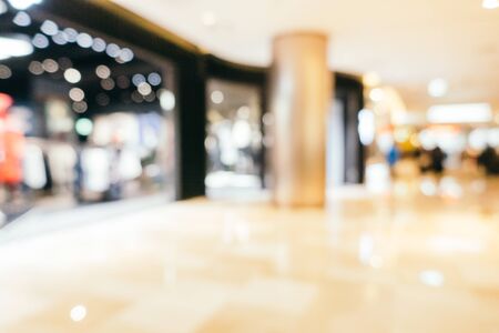 Abstract blur shopping mall of department store interior for background