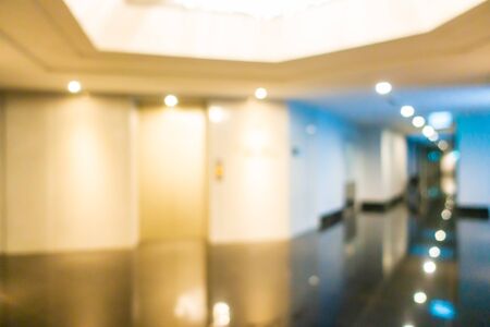 Abstract blur and defocused hotel and lobby interiorの写真素材