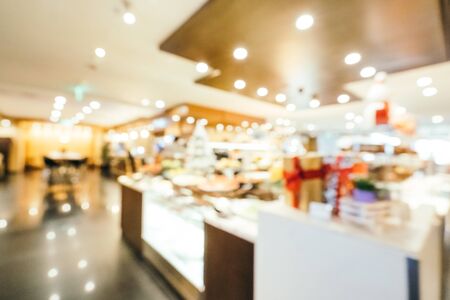 Abstract blur breakfast buffet catering in restaurant of hotel interiorの写真素材