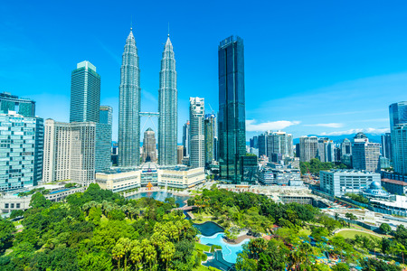 Beautiful architecture building exterior in Kuala Lumpur city in Malaysia for travelのeditorial素材