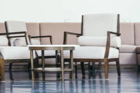 Wood table and chair decoration with outdoor patioの写真素材