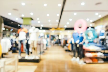 Abstract blur and defocused shopping mall of department store interiorの写真素材