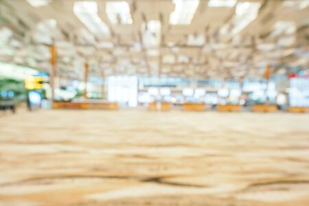 Abstract blur and defocused changi aiport terminal interiorの写真素材