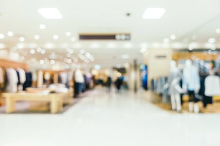 Abstract blur and defocused luxury shopping mall of department store interior for backgroundの写真素材