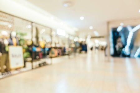 Abstract blur and defocused luxury shopping mall of department store interior for backgroundの写真素材