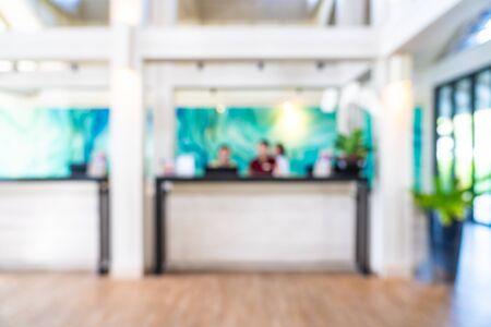 Abstract blur and defocus  luxury hotel lobby interior for backgroundの写真素材