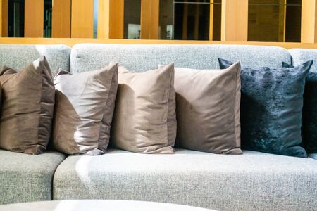 Comfortable Pillow on sofa decoration interior of roomの写真素材
